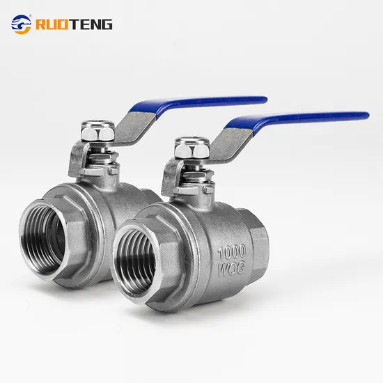 Industriel/sanitaire à passage intégral fileté NPT/BSPT/Bsp en acier inoxydable CF8/CF8m DN15 clapet anti-retour flottant/crépine/robinet à soupape/robinet à bille